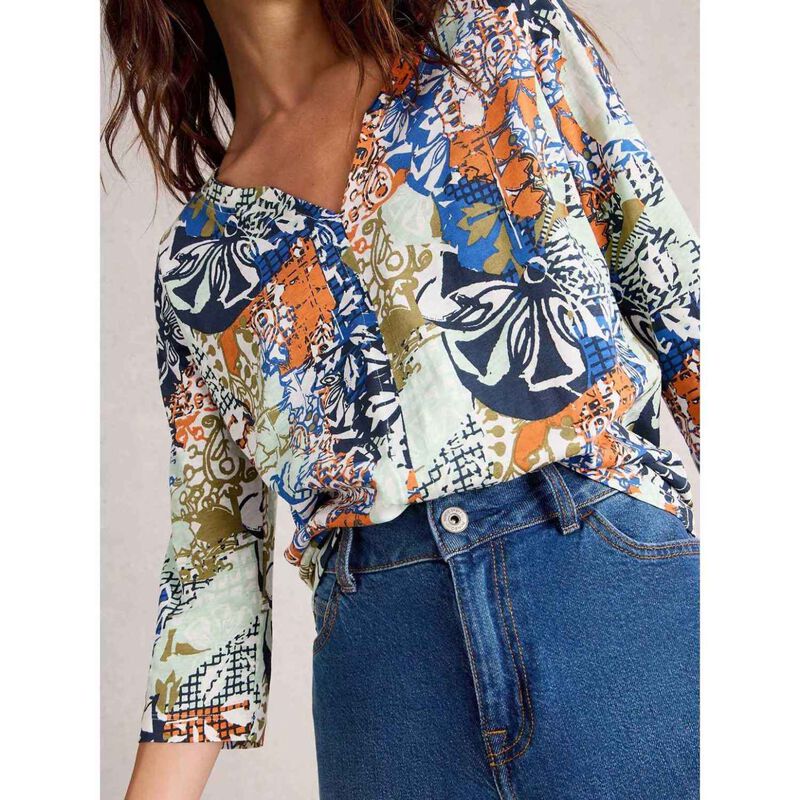 White Stuff Nelly 3/4 Sleeve Tee image number 2